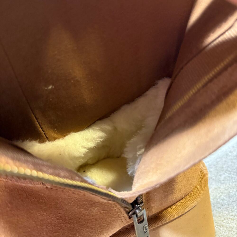 UGG NWOT Classic Twin Seam New Heights Boots Platform Suede Chestnut Womens‎ 10 - Picture 9 of 15